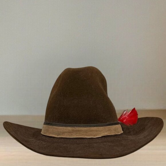 Vintage Dorian 7X Handmade Western Cowboy Hat Brown - Picture 4 of 16
